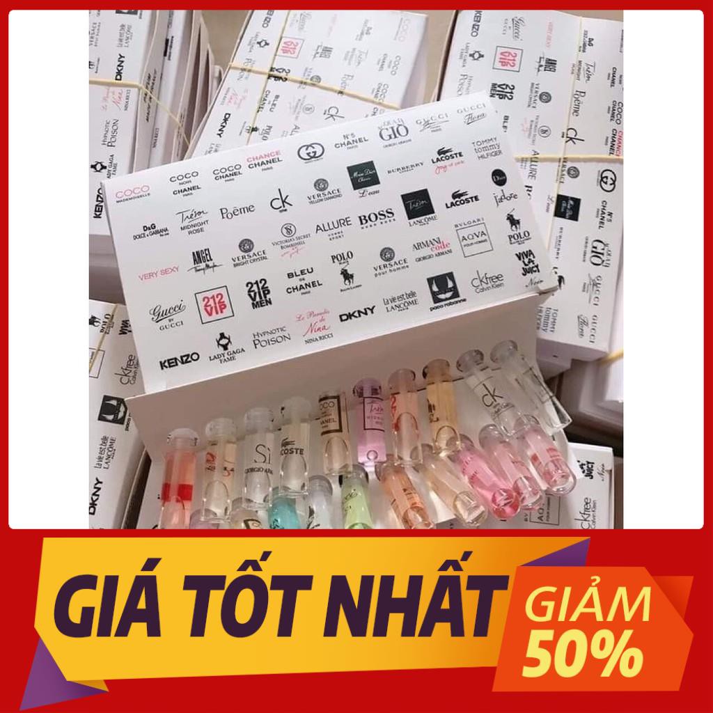 Sét 20 Chai Nước Hoa Mẫu Thử - nước hoa mini nhiều hương thơm cao cấp