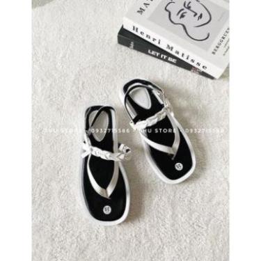 New SANDAL NỮ THỜI TRANG XINH XẮN SHU STORE - SANDAL QUAI NGANG BÍNH KẸP NGÓN . *