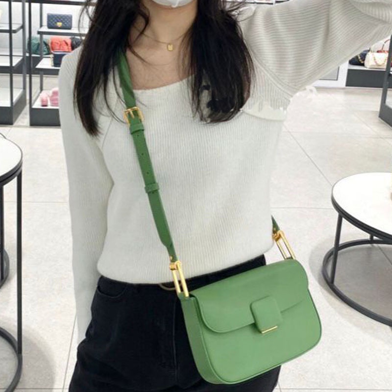 Túi đeo dưới cánh tay Hình Vuông Cỡ Nhỏ Màu Trơn Thiết Kế Đơn Giản Thời Trang Cho Nữ