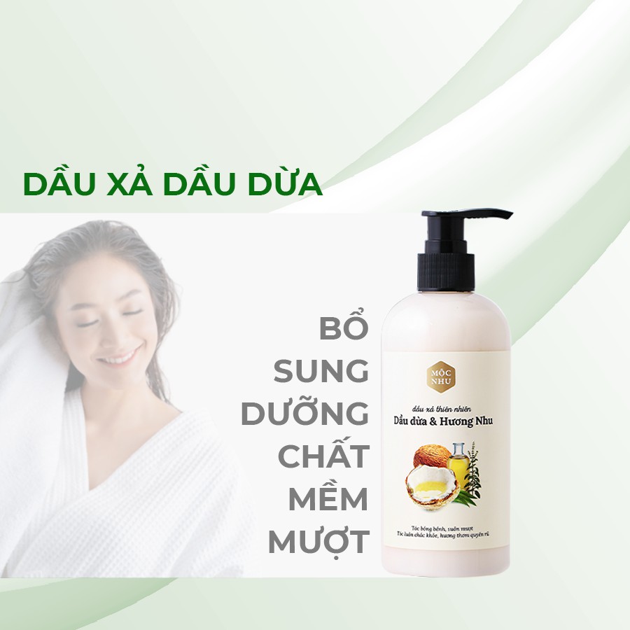 Dầu Xả Dầu Dừa &amp; Hương Nhu Mộc Nhu