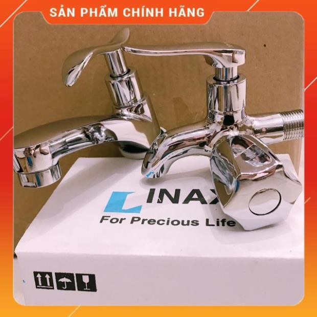 (SALE) Combo vòi lavabo+củ sen lạnh ,vòi rủa tay,sen tắm một đường nước lạnh inax việt nam ,vòi hoa sen