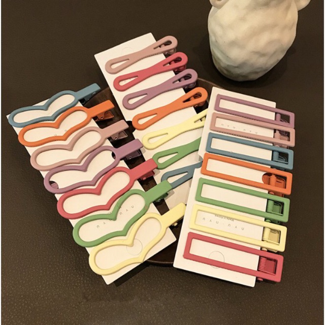 [Best seller] Kẹp mái màu pastel nhiều kiểu cực xinh