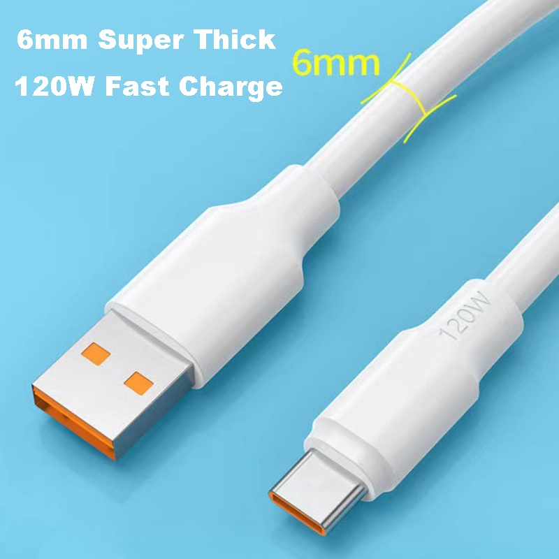 Dây Cáp Sạc Nhanh 120W 1m 6A Cho Android IOS