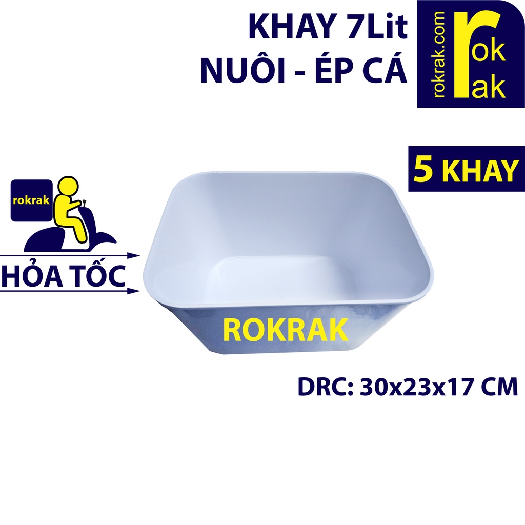 Khay nuôi cá 7 Lít Chậu nhựa ép cá guppy BỂ ép CÁ Betta