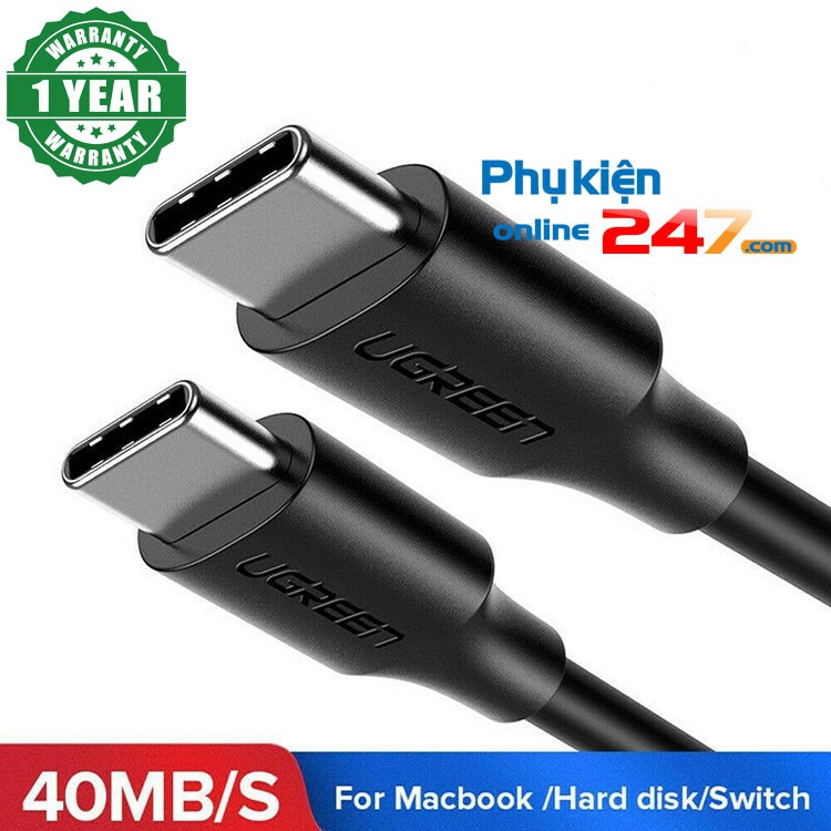 Cáp sạc và truyền dữ liệu qua cổng USB type C