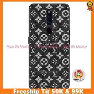 Ốp lưng oppo f11pro/f11/f9/f7/f5/f3/a5s/a3s/a1k/a83/a37/f1s lưng cường lực họa tiết lv
