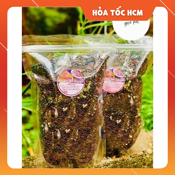 Trà gạo lứt đậu đen - Nguyên liệu sạch từ DakLak - Gói 1kg