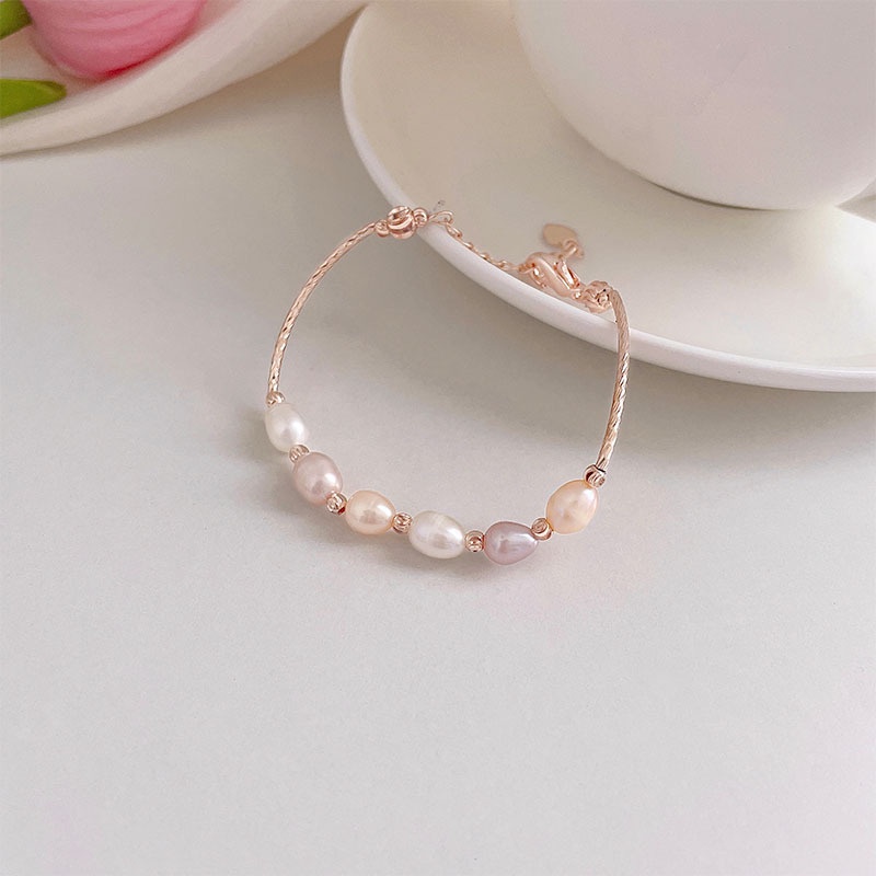 Vòng Tay Chuỗi Hạt Tròn Đơn Giản Có Thể Điều Chỉnh Kích Thước Thời Trang Cho Nữ
