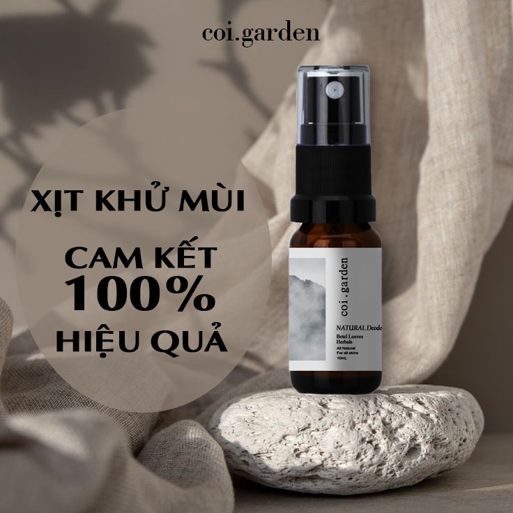 Xịt triệt hôi chân, nách - lăn khử hôi nách CỘI GARDEN