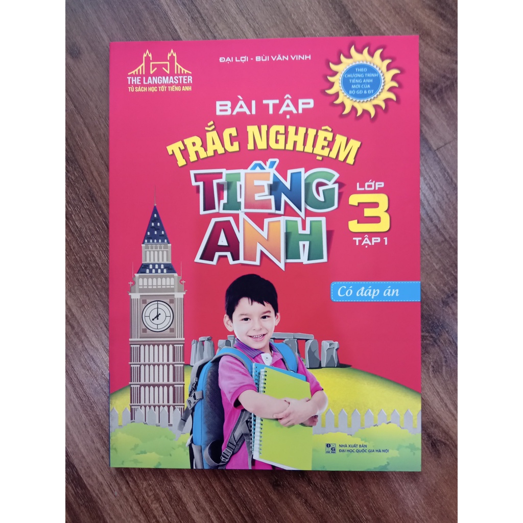 Sách- Bài tập trắc nghiệm tiếng Anh lớp 3 tập 1 - Có đáp án