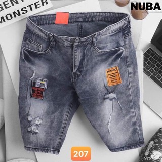 Quần short jean nam cao cấp chất vải bò,màu xám đẹp giá rẻ AT 207