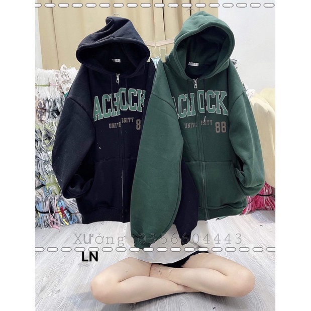 Áo khoác nỉ cotton ACHOCK LN12