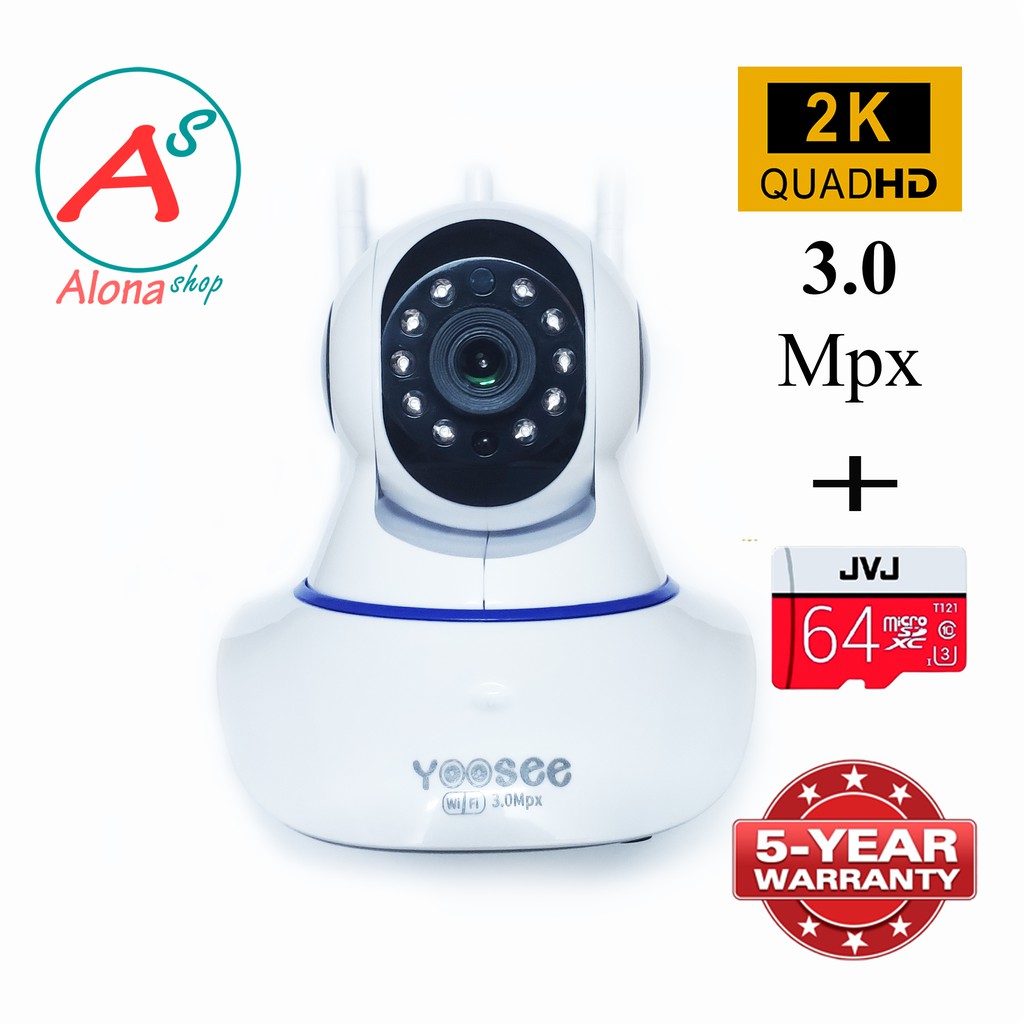 Camera Yoosee 3.0 Mp - QuadHD 2K - Thế hệ mới - Kèm thẻ nhớ JVJ BH 5 năm - Shopee Việt Nam