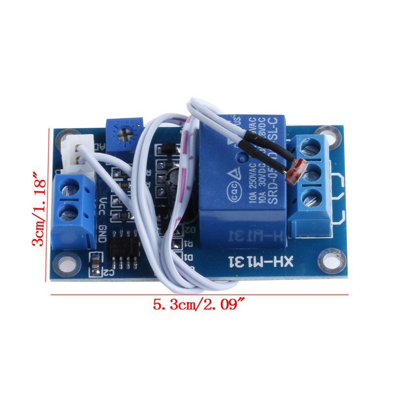 Mô Đun Cảm Biến Ánh Sáng Dc 12V Có Công Tắc Cảm Biến
