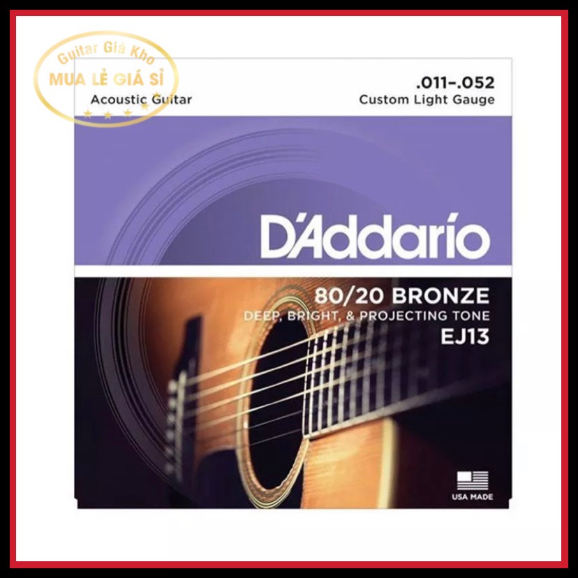 Bộ 06 Dây Đàn Guitar Acoustic D'Addario EXP26