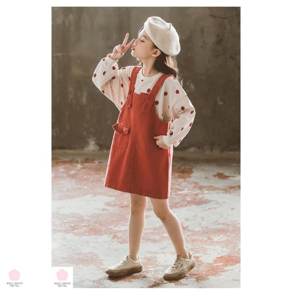 Yếm đầm cho bé gái 11 tuổi   ☑️ yếm váy cho bé gái 12 tuổi 20-25-30-35-40-45kg