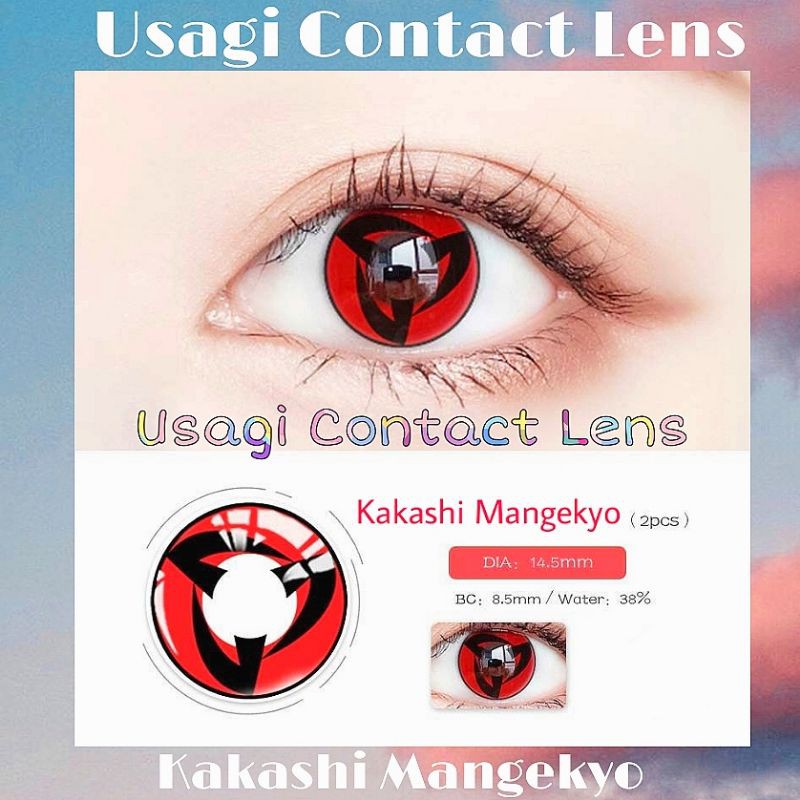 SHARINGAN : lens cosplay : Ib trước khi đặt( Usagi Contaclens)