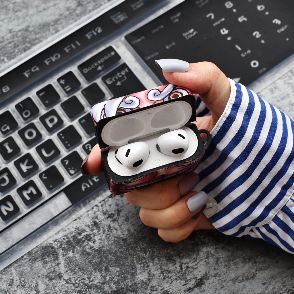 Vỏ Bảo Vệ Hộp Sạc Tai Nghe Bluetooth Airpods 1 2 3 Pro Gen 3 Bằng Tpu Mềm Chống Sốc Chống Rơi Hình Nhân Vật Luffy One Piece