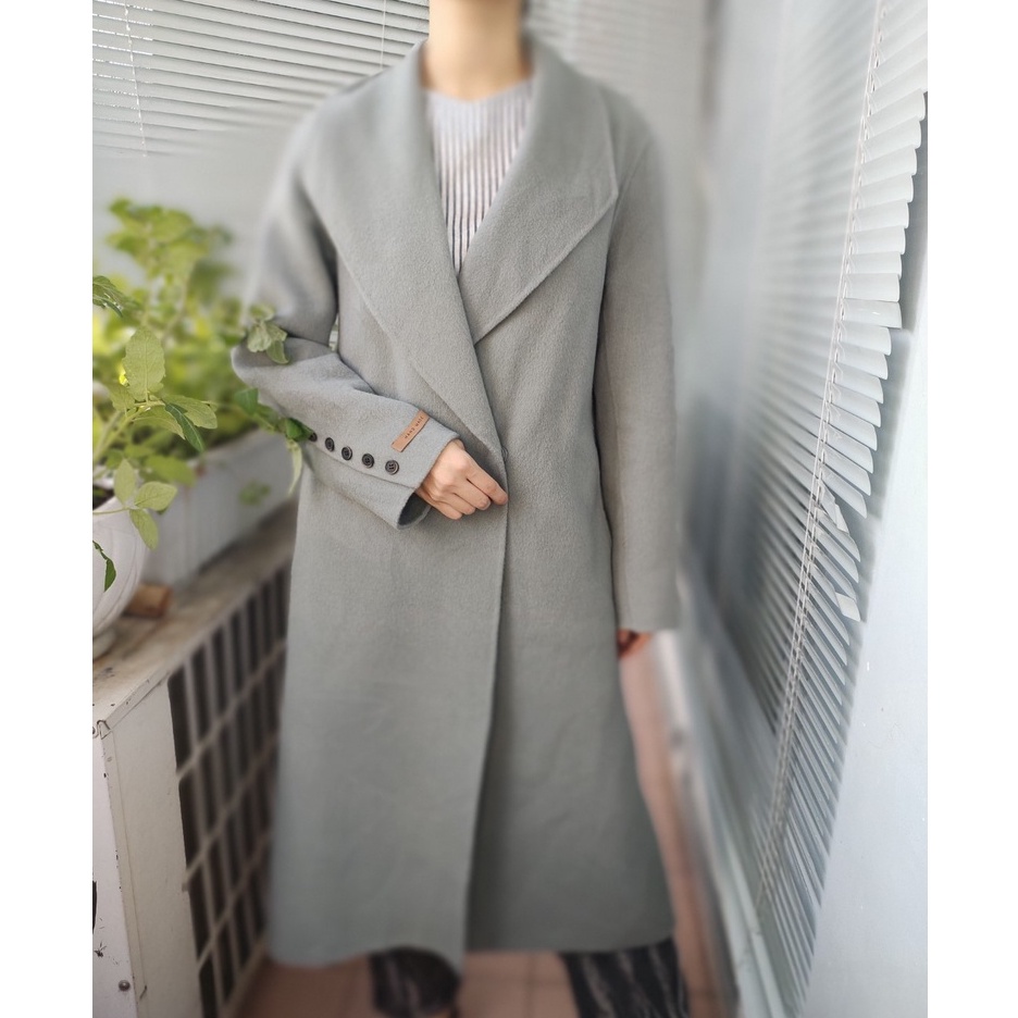 Áo khoác Măng tô Dạ Hàn second-hand, áo mangto, Trench coat Big size, free size- Đồ Si Bon MT13
