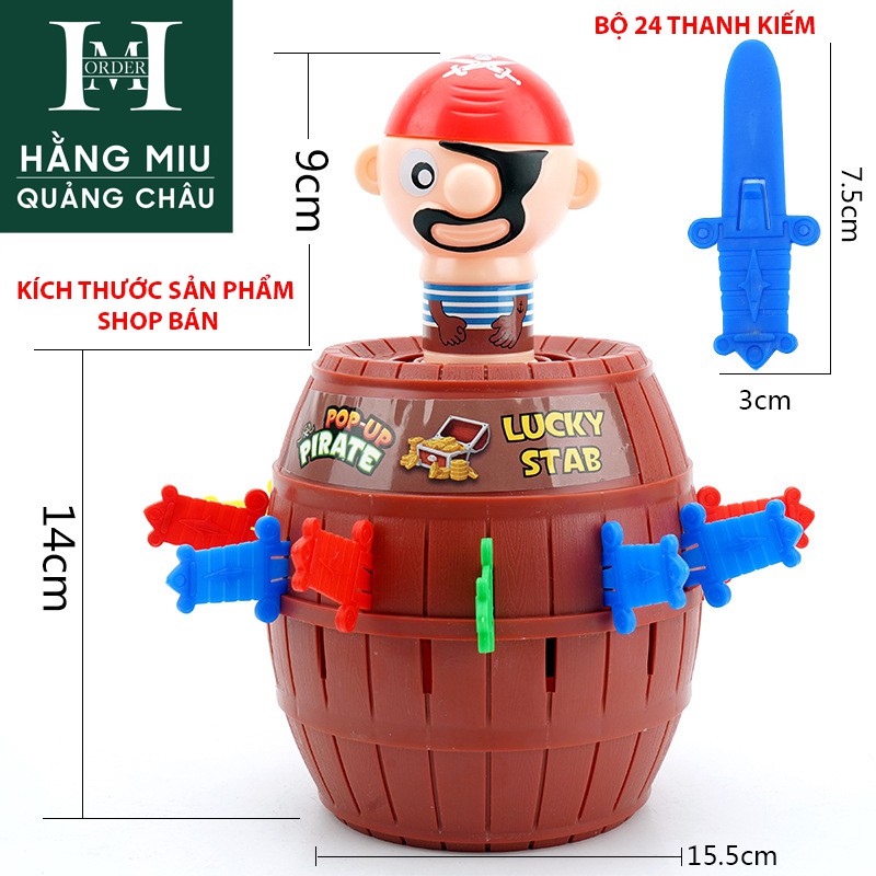 BỘ TRÒ CHƠI ĐÂM HẢI TẶC SIZE LỚN 24 KIẾM