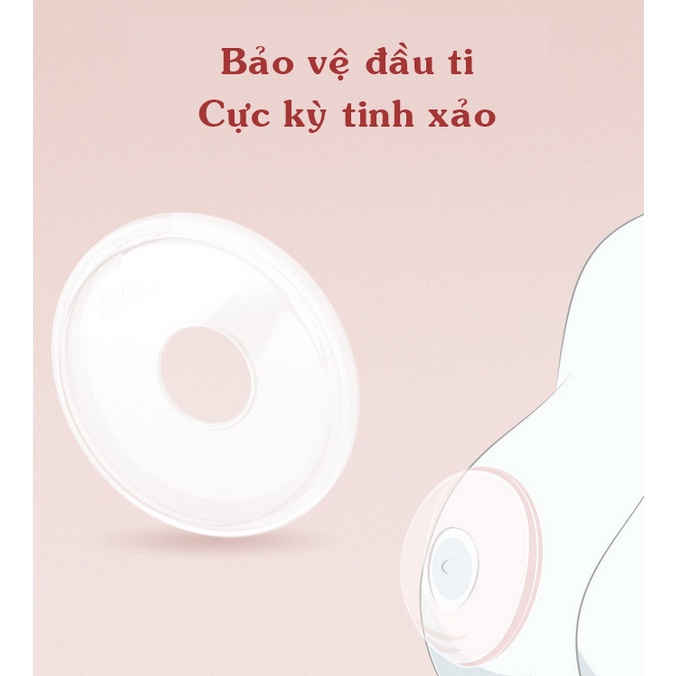 Phễu hứng sữa silicon CENBEI cao cấp có nút đậy tiện dụng cho mẹ
