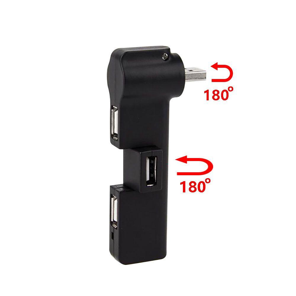 Hub Chia 4 Cổng USB Xoay 180 Độ Cho PC Laptop