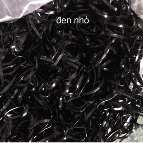 50g Chun/thun buộc tóc, cột tóc màu đen đơn giản cho bạn nữ và bé gái CT008