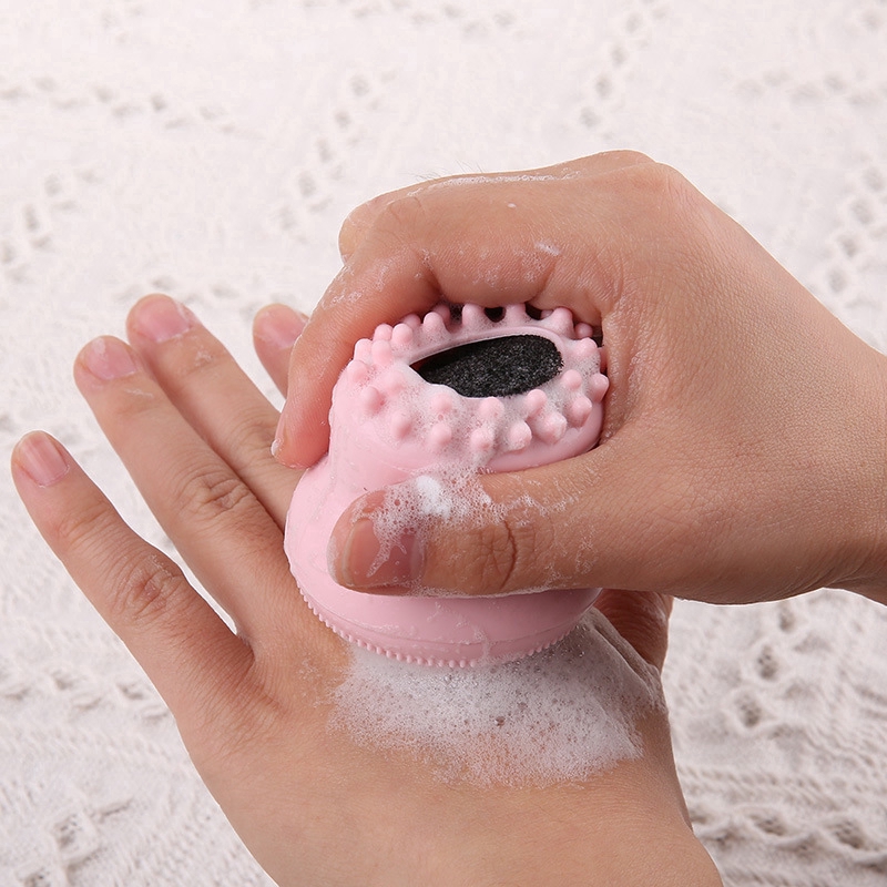 Cọ Rửa Mặt Bằng Silicone Hình Bạch Tuộc Nhỏ Gọn TIện Lợi | BigBuy360 - bigbuy360.vn