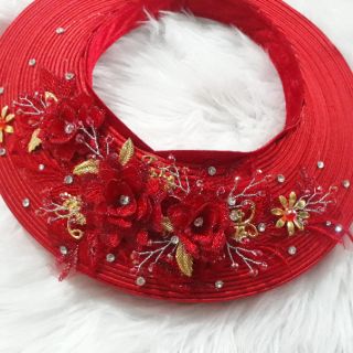 Khăn 25 vòng ren 3d điểm 100% hạt pha lê siêu xinh