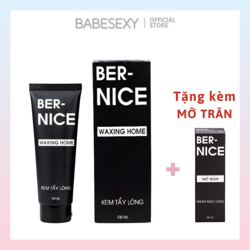 Combo wax lông BERNICE Tặng serum mỡ trăn  FreeShip