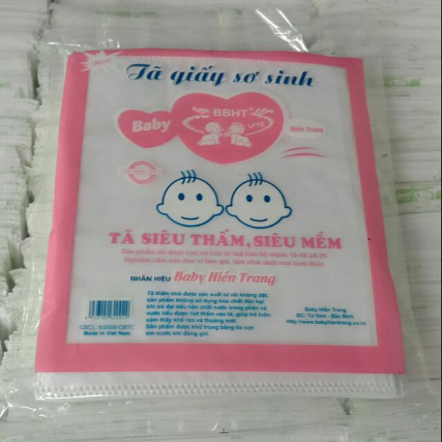 Tấm lót em bé Hiền Trang gói 100g