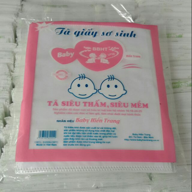 Tấm lót em bé Hiền Trang gói 100g