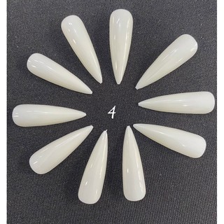 Móng úp form nhọn dài chuyên úp móng tay ( bán lẻ / gói 20 móng full size từ 0-9 )