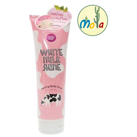 TẨY TẾ BÀO CHẾT TOÀN THÂN SỮA BÒ CATHY DOLL WHITE MILK SHINE PEELING BODY SCRUB - 320ML Mola