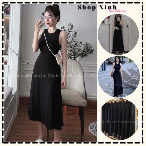 Đầm Maxi Dáng Suông Basic, Váy Balo Maxi Basic Dáng Suông Chất Cotton Lụa Siêu Mát V16 | BigBuy360 - bigbuy360.vn