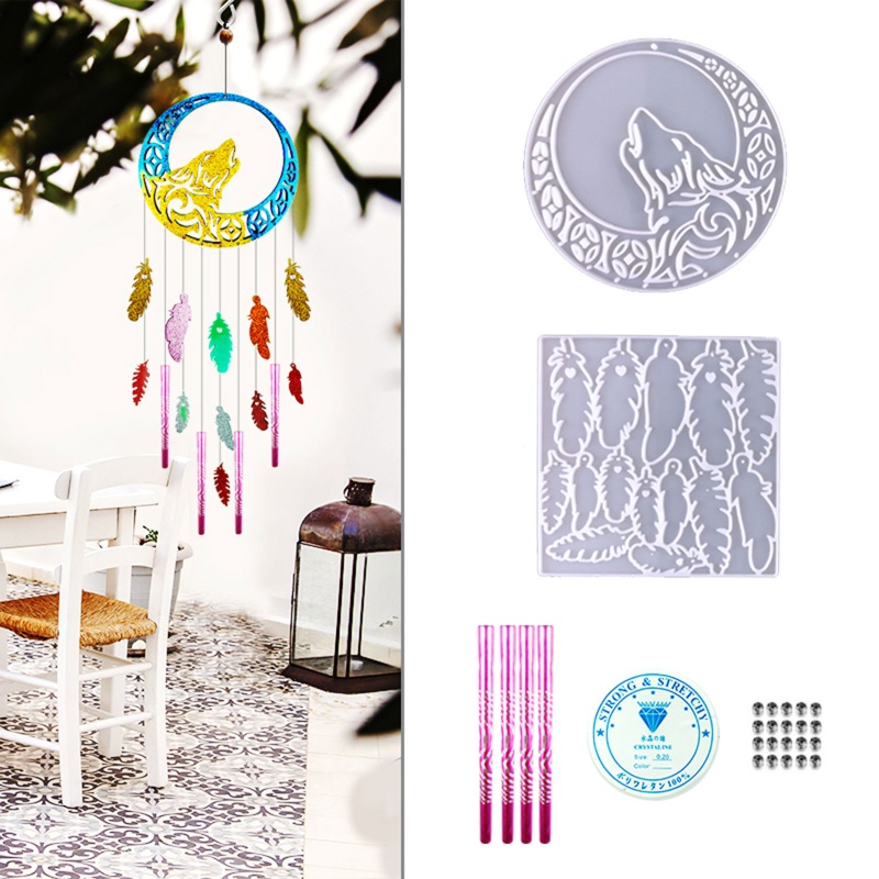 Sa Khuôn Silicone Làm Chuông Gió Treo Trang Sức DIY
