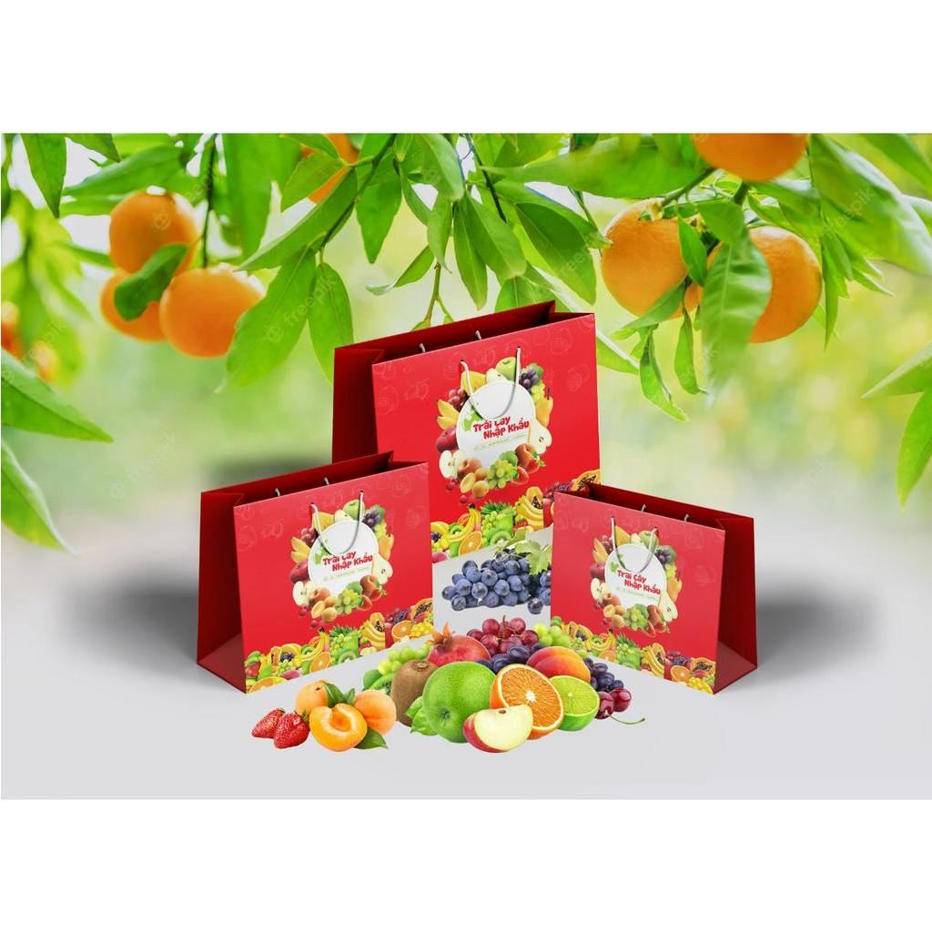Set 10 Túi Giấy Đựng Hoa Quả, Túi Đựng Trái Cây Nhập Khẩu