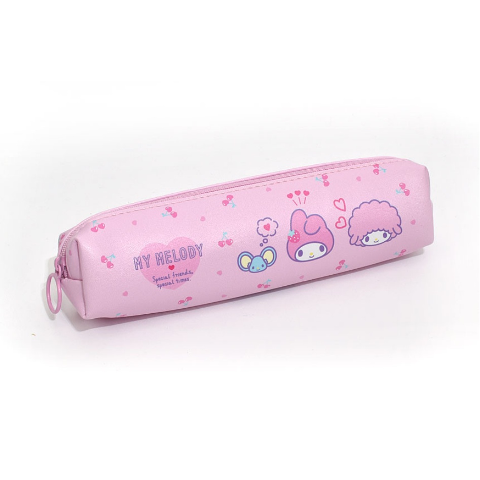 SANRIO Túi Đựng Bút Chì 5 Ngăn Dáng Vuông In Hình Kuromi / MyMelody / Cinnamoroll / PompomPurin / HelloKitty