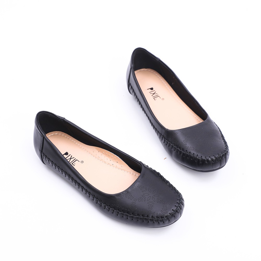 Giày Búp Bê Bệt Da Bò Thật Hoạ Tiết Pixie X666 | BigBuy360 - bigbuy360.vn