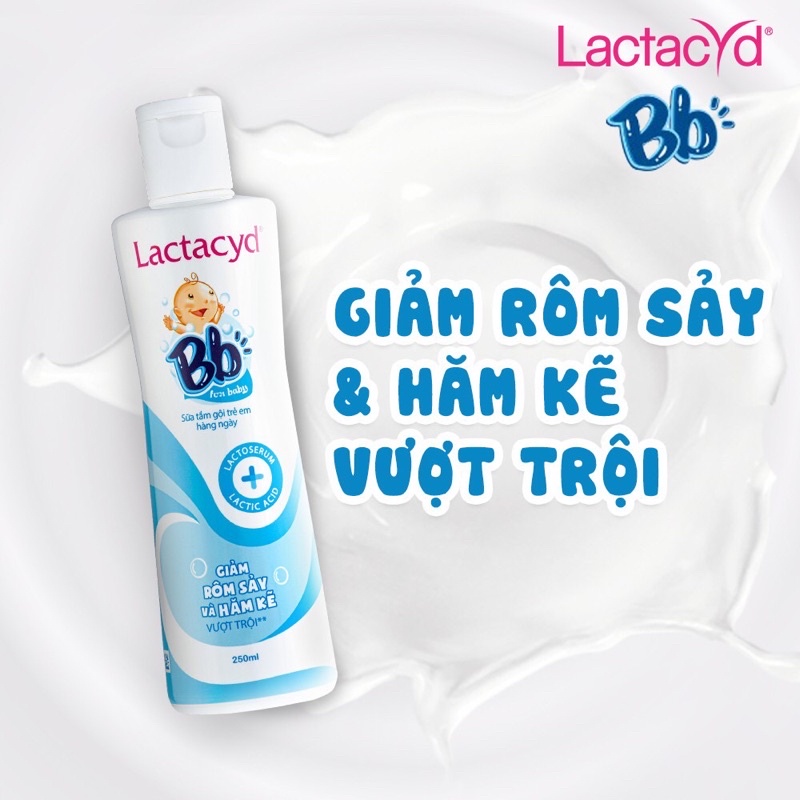 sữa tắm lactacyd milky cho bé