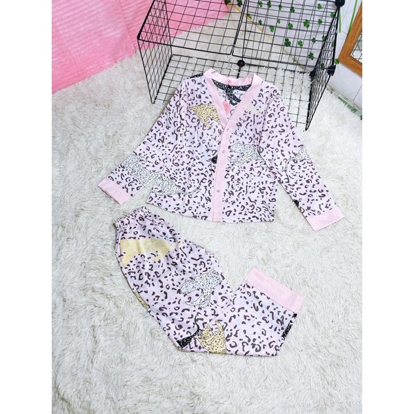 Bộ Pijama Lụa Latin cao cấp Beo Hồng QC