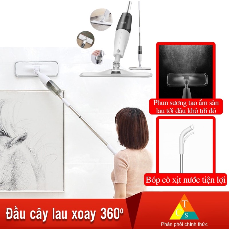 Cây lau nhà thông minh Deerma 2 trong 1 (Xịt nước & Lau) TB500