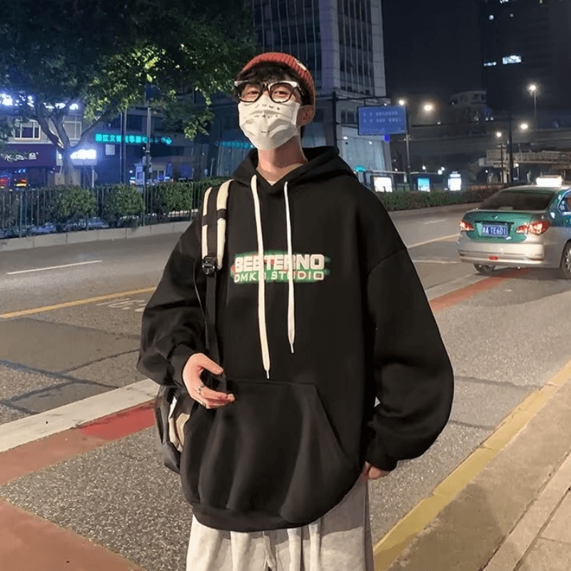 Áo Nỉ Nam Dài Tay Có Mũ Thời Trang Hàn