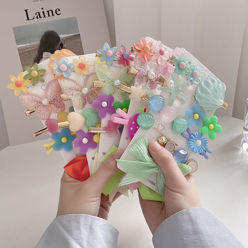 2021 Kẹp Tóc Mùa Hè Mới Cho Bé Gái
