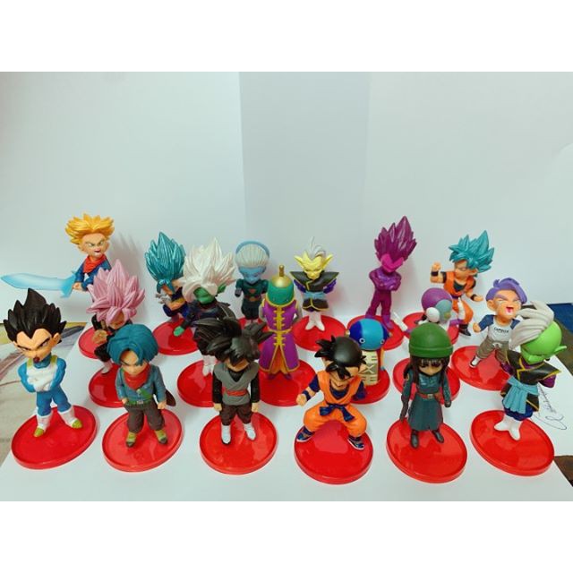 Combo 6 nhân vật 7 viên ngọc rồng Dragon Ball Songoku Son Goku chibi dễ thuong 6-8cm