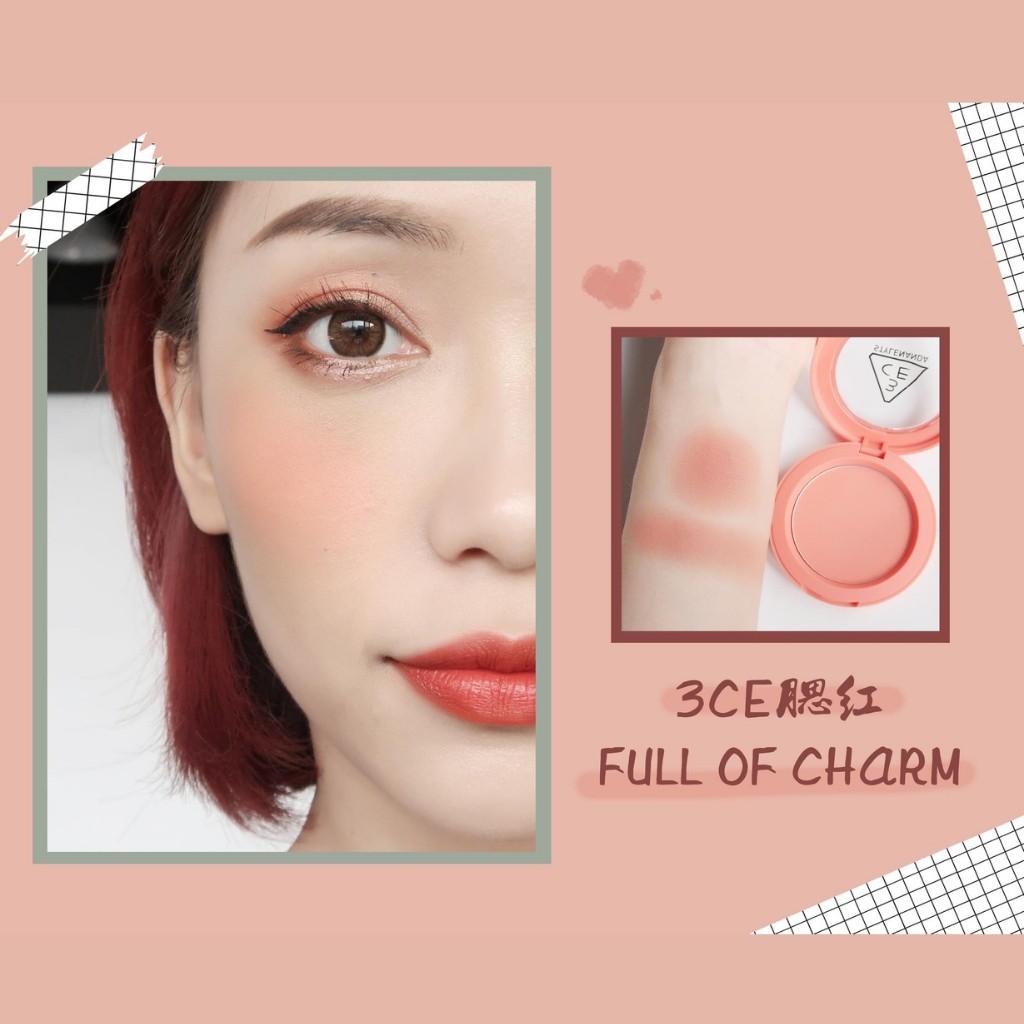 Phấn má hồng 3CE Face Blush Hàn Quốc dạng nén trang điểm nữ 5,5g - ZAVENCI Official