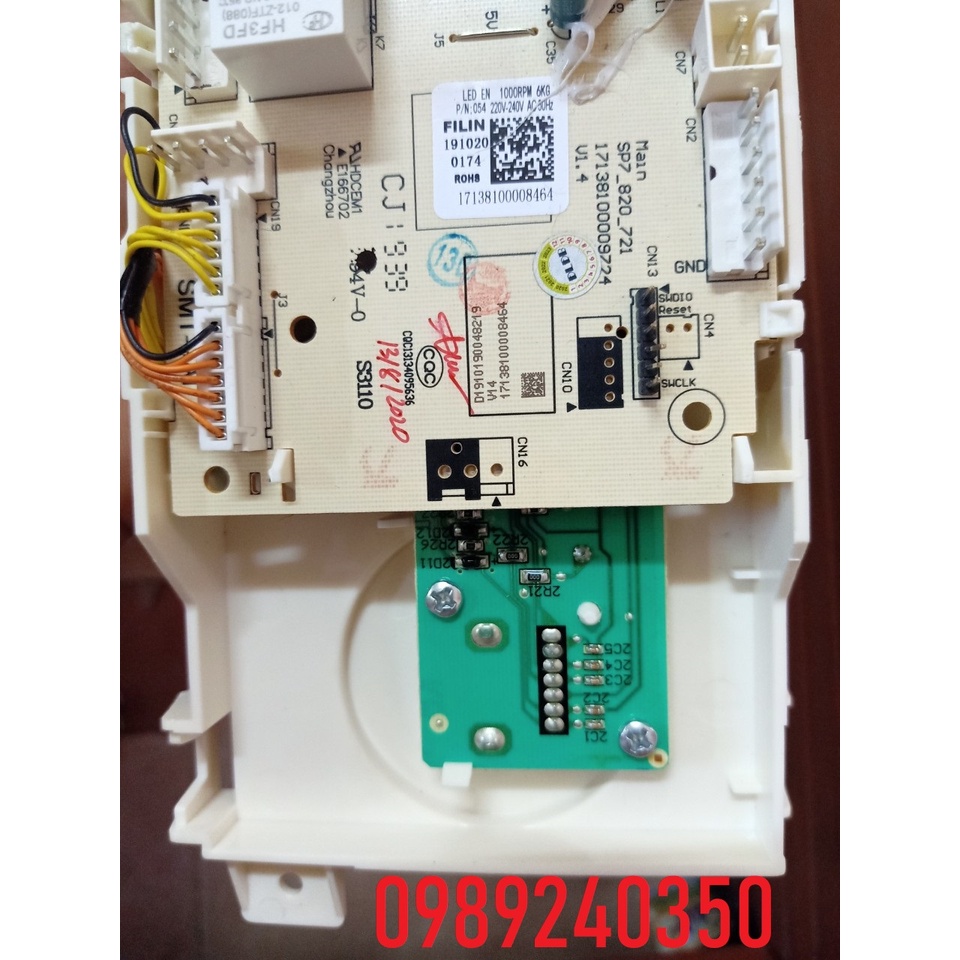 Bo mạch máy giặt Midea MFE 75-1200 chính hãng