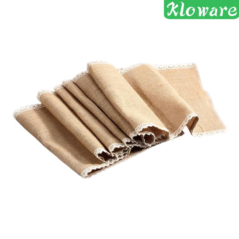 Khăn Trải Bàn Hình Chữ Nhật Phong Cách Mộc Mạc Dùng Trang Trí Tiệc Cưới