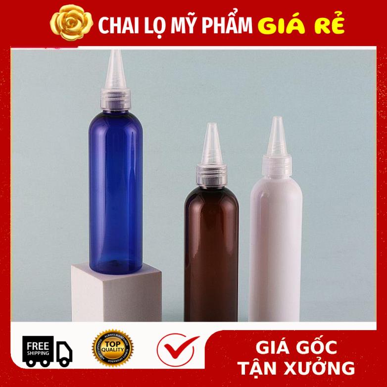 [RẺ VÔ ĐỊCH] [Combo 10sp] Chai Chiết Mĩ Phẩm ❤ Chai nhựa pet nút nhọn 150ml,200ml,250ml chiết mỹ phẩm , phụ kiện du lịch