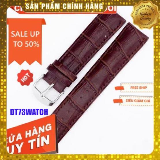 RẺ , ĐẸP - Dây da đồng hồ nam,nữ chính hãng chống thấm nước,dây da mềm,đủ màu - Đủ size 12/14/16/18/20/22/24